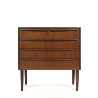 Low chest of drawers in teak - Retro Studio