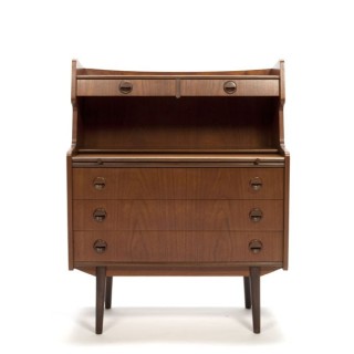 Secretaire in teakhout Deens design - Retro Studio