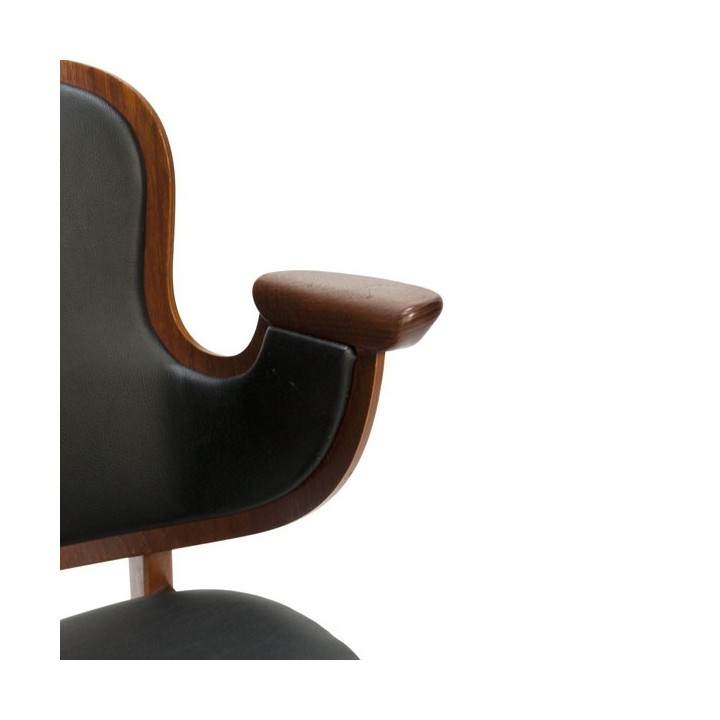 Plywood design chair in teak - Retro Studio