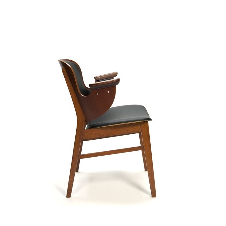 Plywood design chair in teak - Retro Studio