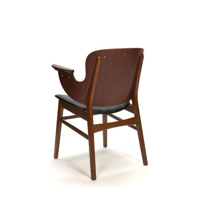 Plywood design chair in teak - Retro Studio