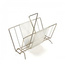Magazine rack with perforated metal