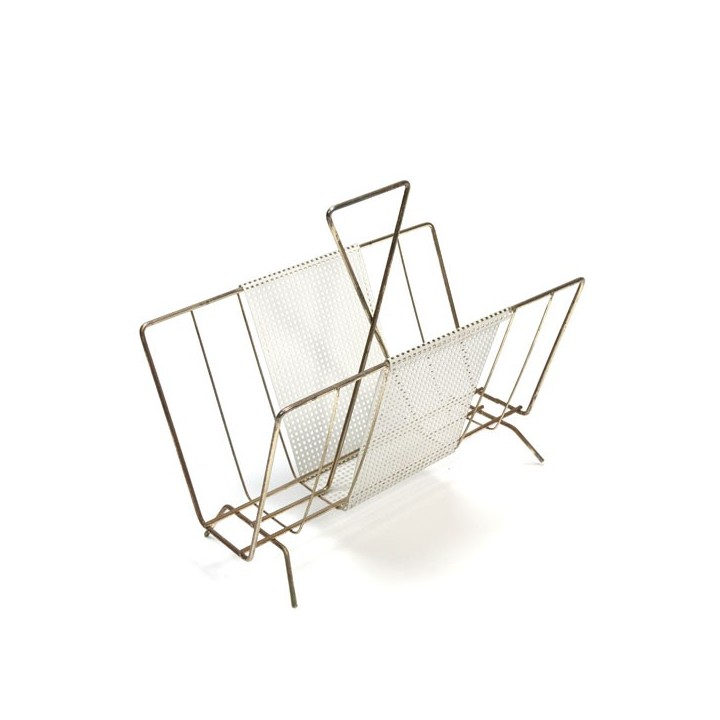 Magazine rack with perforated metal - Retro Studio