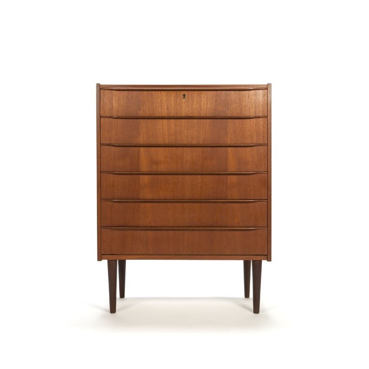 Teak chest of drawers with revolving handle - Retro Studio