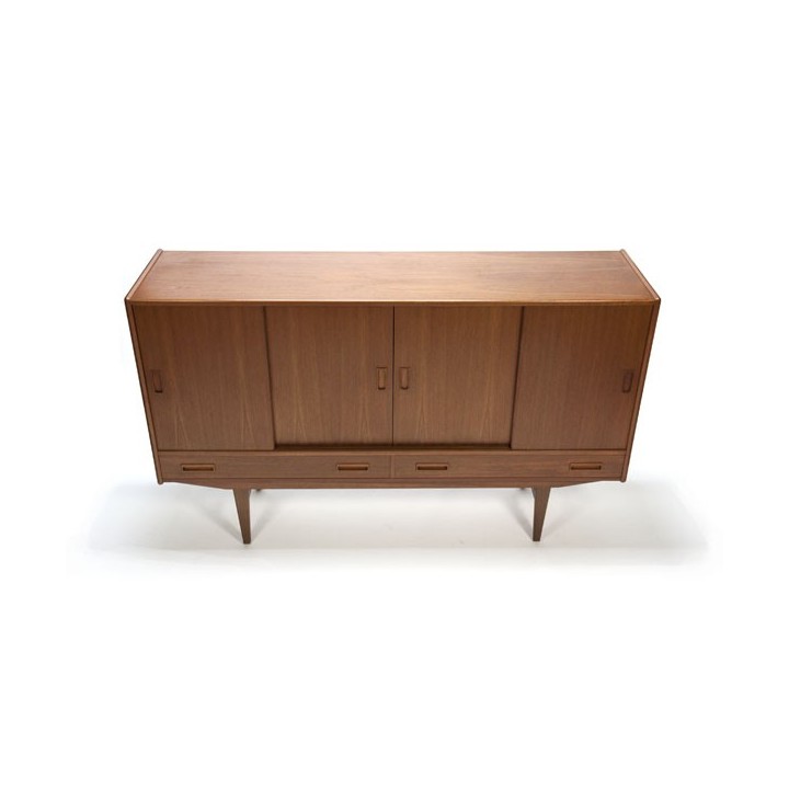 Teakhouten dressoir hoog model - Retro Studio