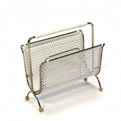 Perforated metal mail holder white