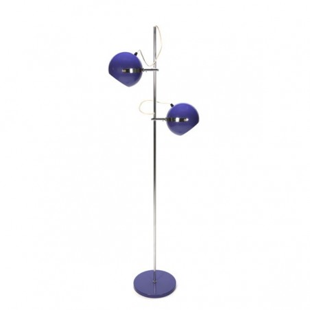 Standing lamp with purple balls