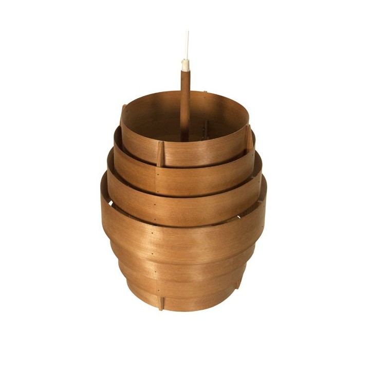 Hans Agne Jakobsson hanglamp van plywood - Retro Studio