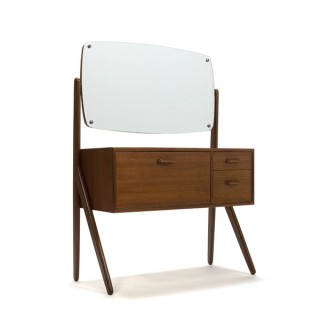 Teakhouten kaptafel uit Denemarken - Retro Studio