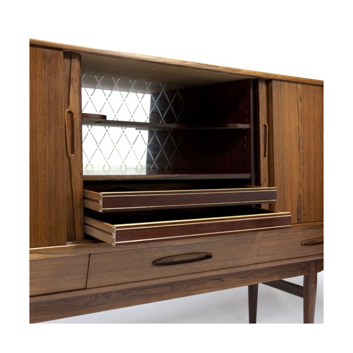 Palissanderhouten dressoir hoog model - Retro Studio