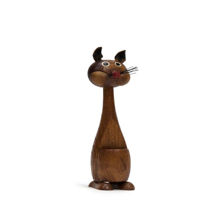 Small Scandinavian wooden figurine 'Squirrel' - Retro Studio