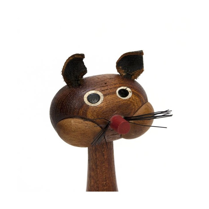 Small Scandinavian wooden figurine 'Squirrel' - Retro Studio