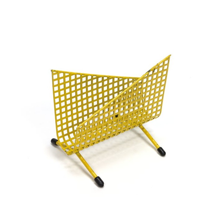 Geel geperforeerde brievenhouder - Retro Studio