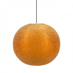Oranje suikerbol hanglamp