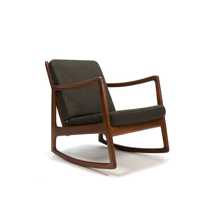 Ole Wanscher schommelstoel in teak - Retro Studio