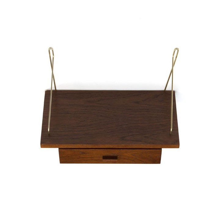 Teak shelf with drawer - Retro Studio