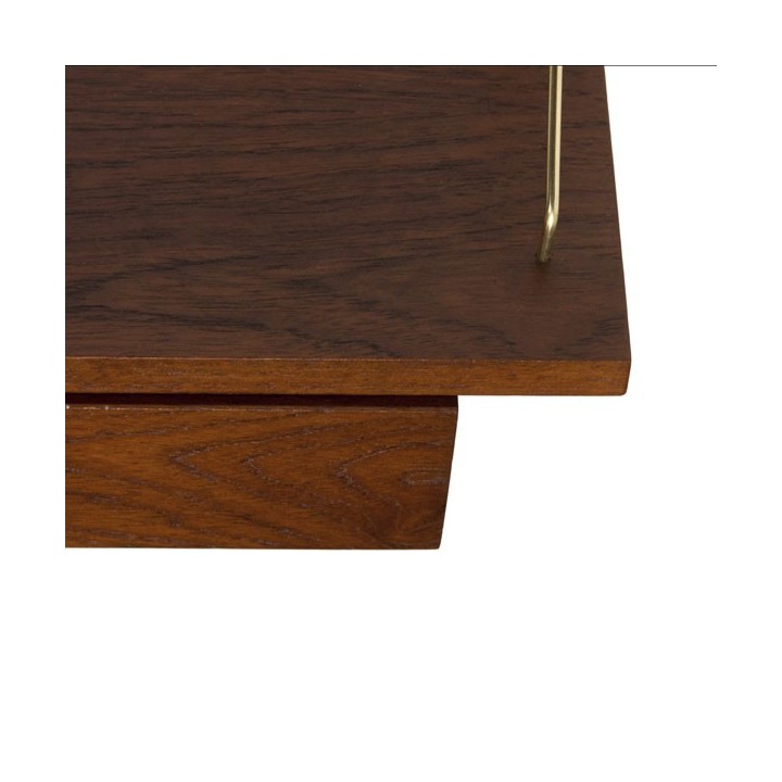 Teakhouten plank met lade - Retro Studio