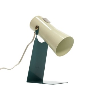 Tafellampje met groene voet - Retro Studio