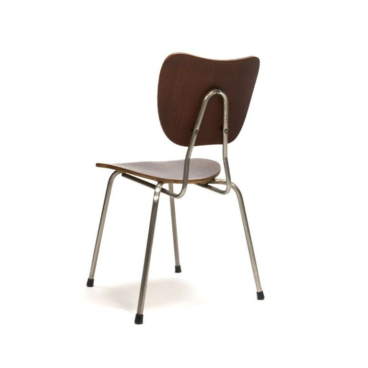 Set of 4 Danish stacking chairs with teak - Retro Studio