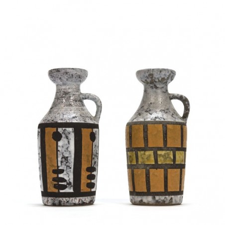 Set of 2 vases Strehla Keramiek