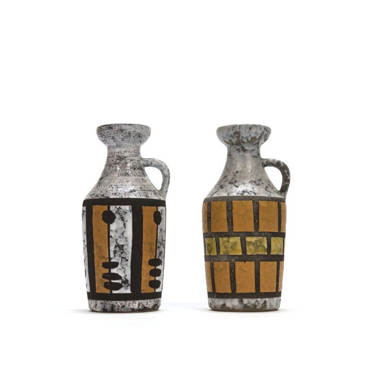Set of 2 vases Strehla Keramiek - Retro Studio