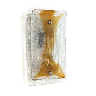 Glass wall lamp 1970's - Retro Studio