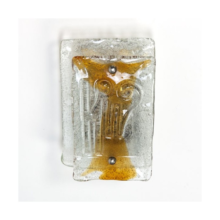 Glazen wandlamp 1970's - Retro Studio