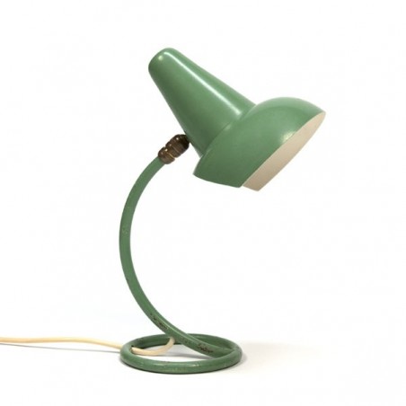 Groen tafellamp uit de 1950's