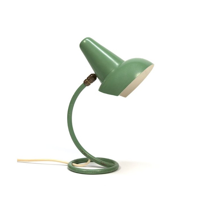 Groen tafellamp uit de 1950's - Retro Studio