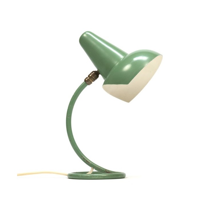 Groen tafellamp uit de 1950's - Retro Studio