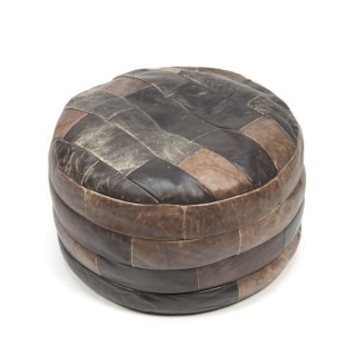 Leather ottoman/ poof no.2 - Retro Studio