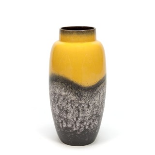 Large yellow West-Germany vase - Retro Studio