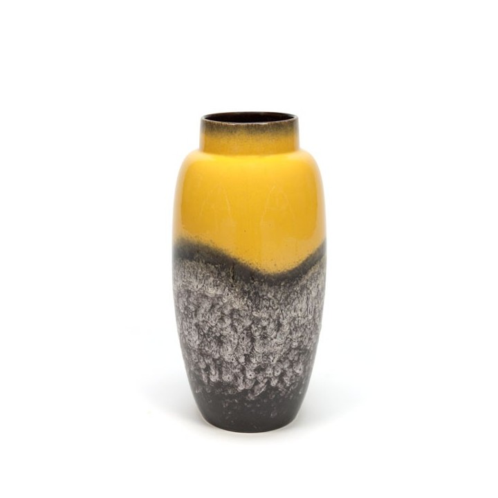 Large yellow West-Germany vase - Retro Studio