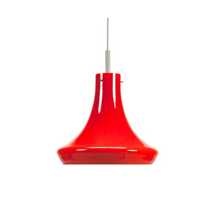 Orange glass hanging lamp - Retro Studio
