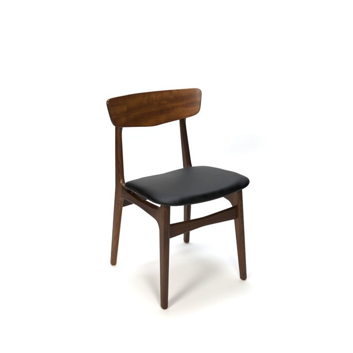 Set van 4 vintage teakhouten Deense stoelen - Retro Studio