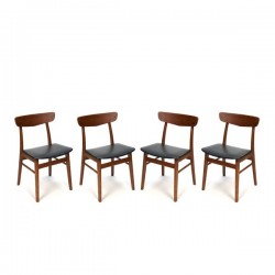 Set van 4 teakhouten Farstrup stoelen