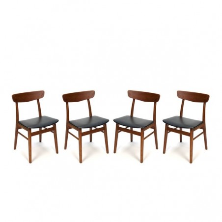 Set of 4 teak Farstrup chairs