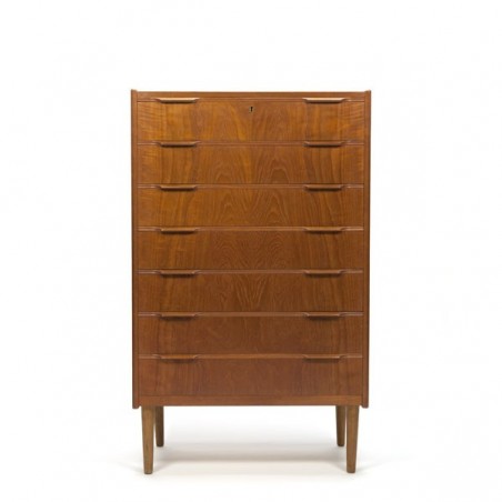 Teak chest of drawers wit 7 drawers