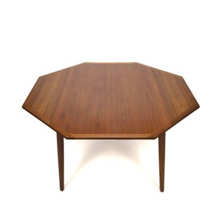 Large Danish design dining table octagonal - Retro Studio
