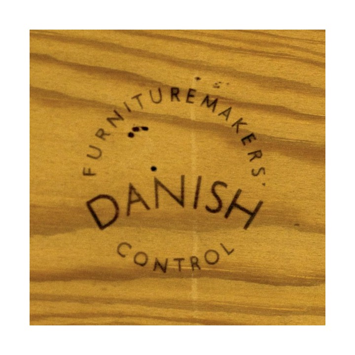 Grote Deense design eettafel achthoekig - Retro Studio