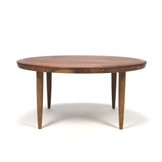 Teak coffee table round model - Retro Studio