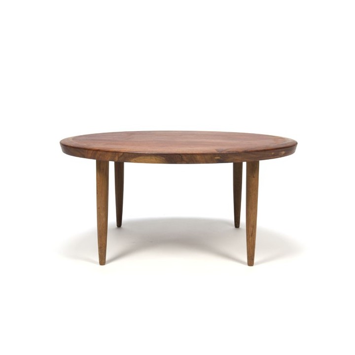 Teak coffee table round model - Retro Studio