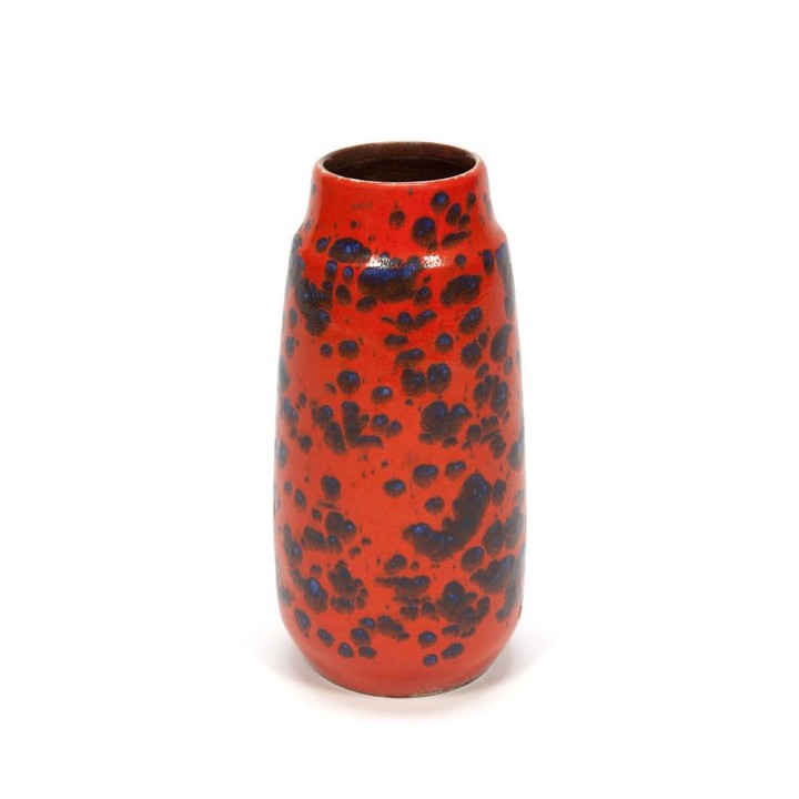 Orange West-Germany vase - Retro Studio