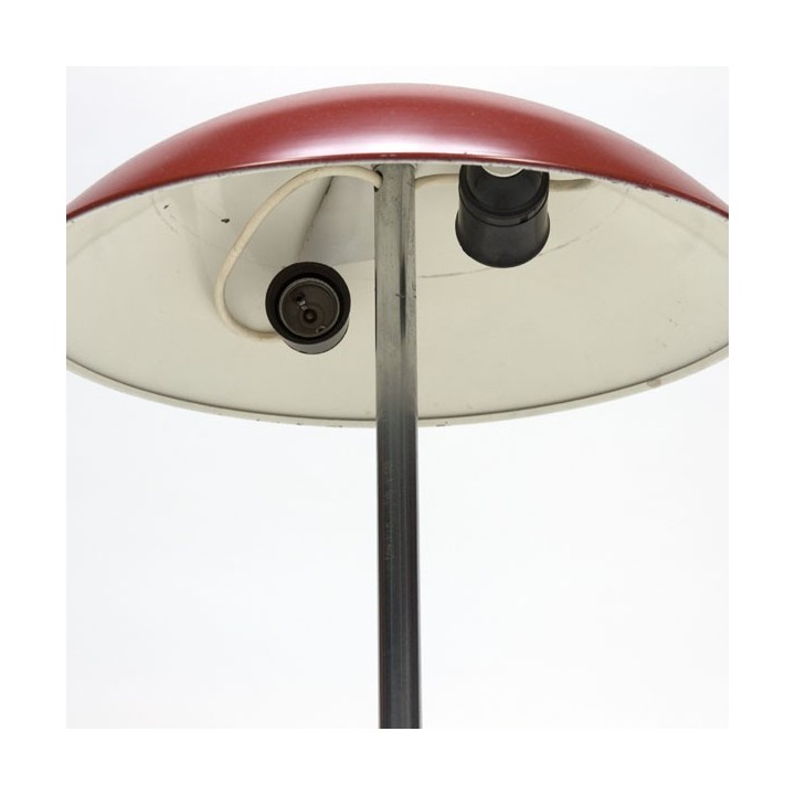 Rode tafellamp van W.H. Gispen - Retro Studio