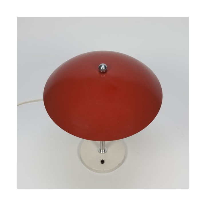 Red table lamp by W.H. Gispen - Retro Studio