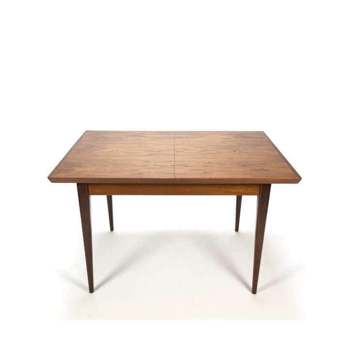 Teak dining table with extra leaf between - Retro Studio