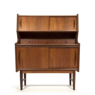 Vintage Danish design secretaire in teak - Retro Studio