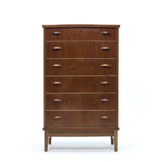 Deense design ladekast in teakhout - Retro Studio