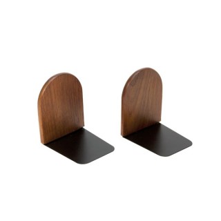 Set of 2 teak bookends - Retro Studio