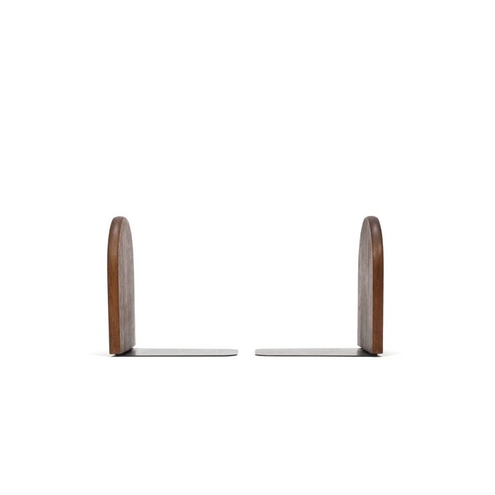 Set van 2 teakhouten boekensteunen - Retro Studio